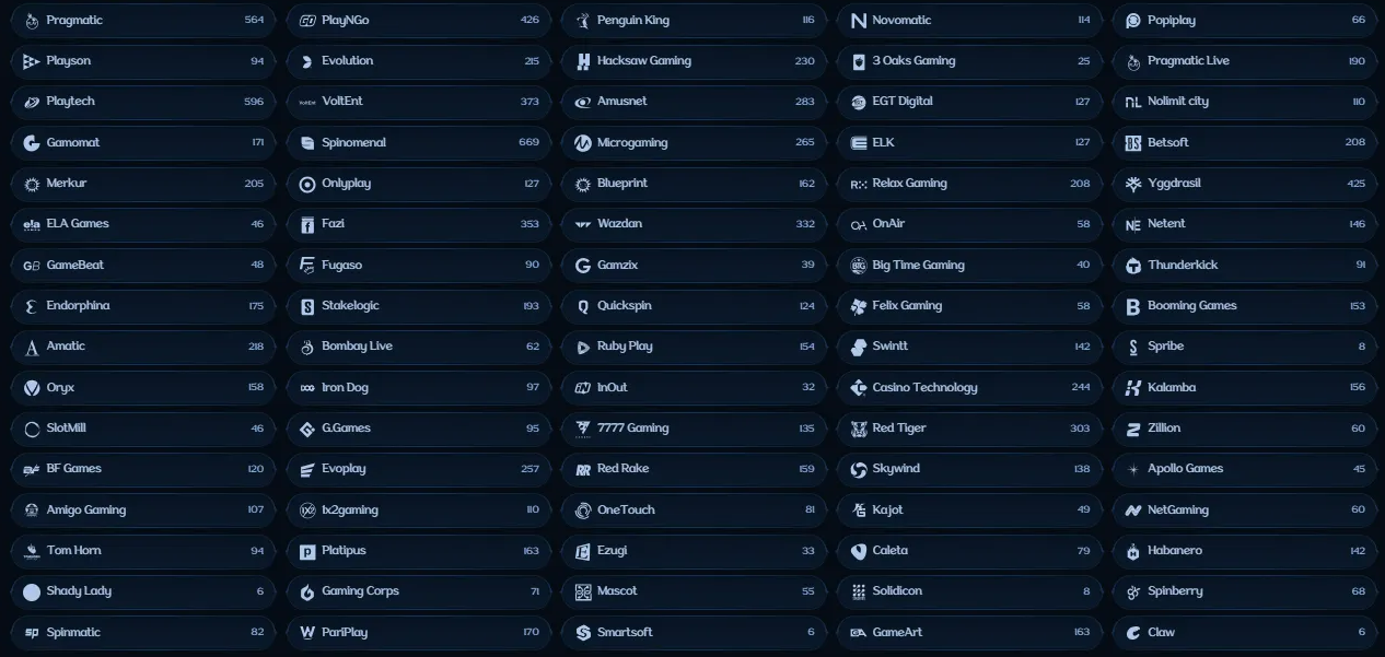 taroom casino providers